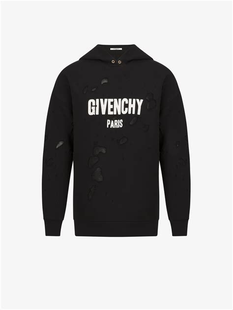 givenchy destroyed hoodie replica|givenchy hoodie with holes.